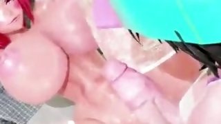 Futa Futanari Anal Orgy Huge Cumshots 3D Hentai