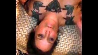 Tattooed wife slut fingered and sucks and cums hard