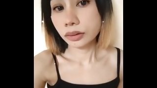 Cute slim Asian sexy horny girl tits