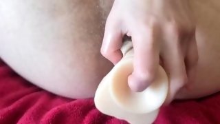 Anal Dildo! Getting Closer to Master's Cock Size.