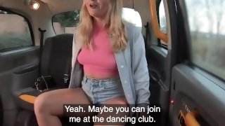 Fake Taxi Blonde French babe swallows every drop of cum from a big cock