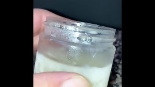 Defrosting my saved cumshots, many of my own loads for cumplay!!