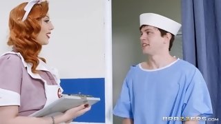Perverted ginger nurse Lauren Phillips incredible hardcore scene