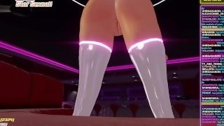 Horny Vtuber Athena Airis has a big ass and big hunger for dick