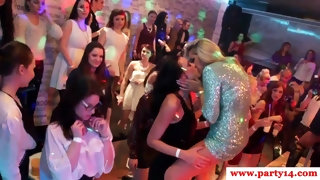 Hot girls sex party in the club