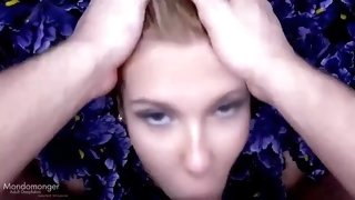Celestial horny teen crazy POV face fuck video