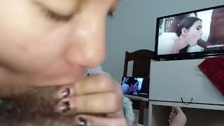 let your wife suck you while you watch porn this is very good, then do the same with her🍌🍑💦🤤😋🥛