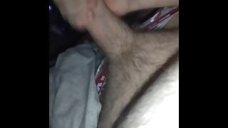 Close up masturbation Semi Hairy Guy