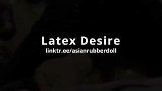 Rubber girl creampied Latex Sex Transparent latex Creampie Cum Asian