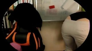 Teacher accidentally flashes her panties