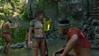 Shadow of the Tomb Raider Sexy Gameplay Самый мокрый и потный tomb raider в мире Sexy Big Ass Lara 5