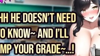 ASMR - Cheating Hot BBW College Teacher Will Boost Your Grade For Fucking Her! Hentai Audio Roleplay
