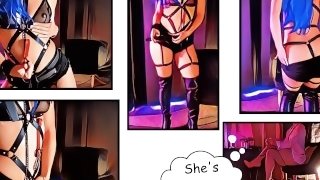 TRAILER "AFTER EIGHT" : Socola goes out without her panties in a BDSM dance hall ( Comic version )