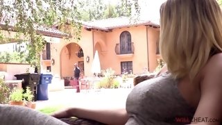 Interracial Massage ends with Sex - Hot Blonde Kagney Linn Karter Cheats On Her Cuckold Husband With Her Neighbor’s BBC