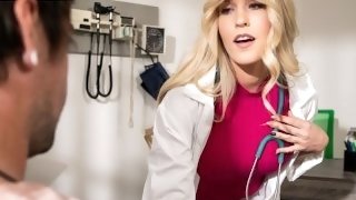 MommyBlowsBest - My Big Tittied BLONDE MILF DOCTOR Sucked My Cock To Fix My Problem