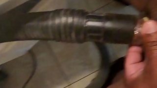 Vacuum sucking my cock