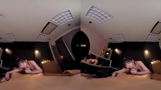 Horny asian hussy breathtaking VR video