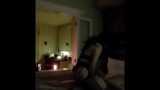 Watch GF Fuck my tight virgin ass with her Massive Strap On