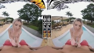 VIRTUAL PORN - Britt Blair Gets Wet By The Pool & Desperately Needs A Cock To Satisfy Her Needs