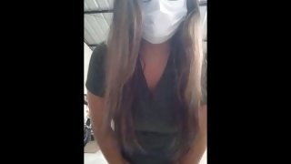 cleaning worker talks to her boss and asks him to take her to fuck in the apartment