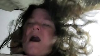 HUSBAND BENDS WIFE OVER AND ENDS WITH CUMSHOT FACIAL